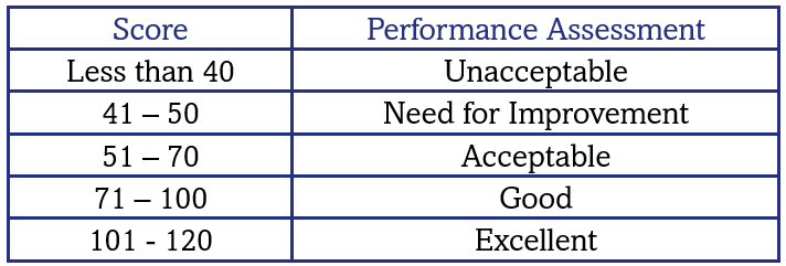 Performance-Scores